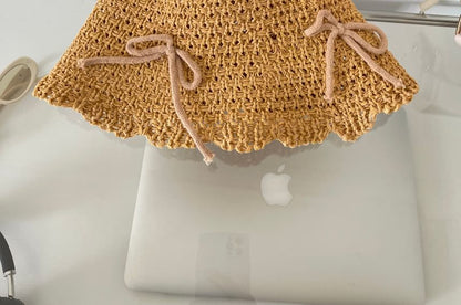 Bow Knit Bucket Hat