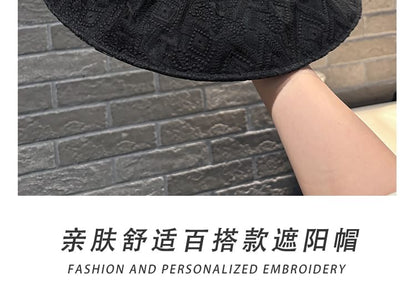 Pattern Embroidered Bucket Hat