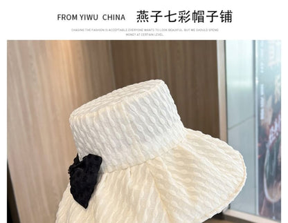 Jacquard Bow Bucket Hat