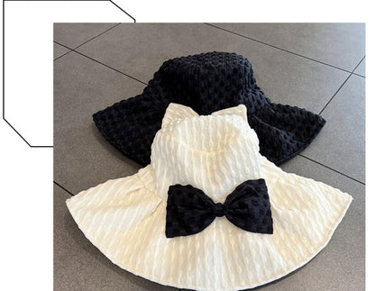 Jacquard Bow Bucket Hat