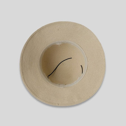 Lace Bow Straw Sun Hat