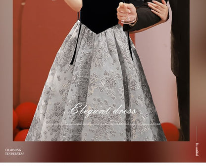 Neck Short-Sleeve A-Line Gown Evening Square Lace