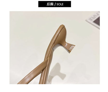 Kitten Heel Thong Sandals