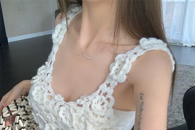 Lace Panel Tank Top
