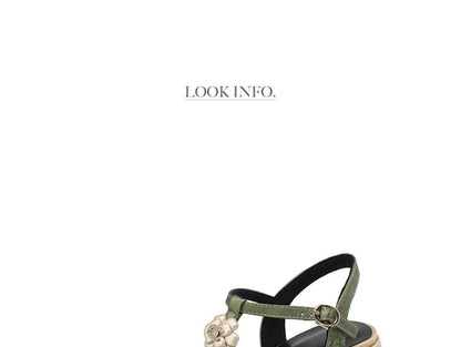Cap Toe Chunky Heel Sandals