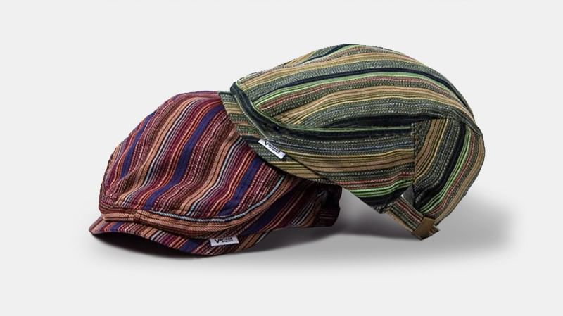 Striped Flat Cap