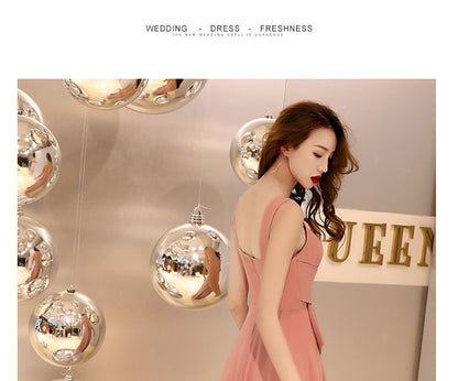 Designs) A-Line Plain (Various Gown Evening Knot