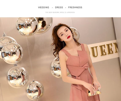 Designs) A-Line Plain (Various Gown Evening Knot