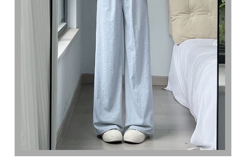 Plain High Rise Wide Leg Sweatpants