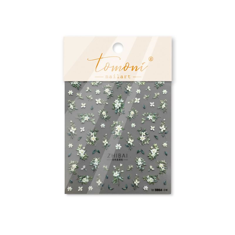 Floral Nail Art Stickers (Various Designs)