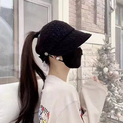 Top Textured Open Hat Plain