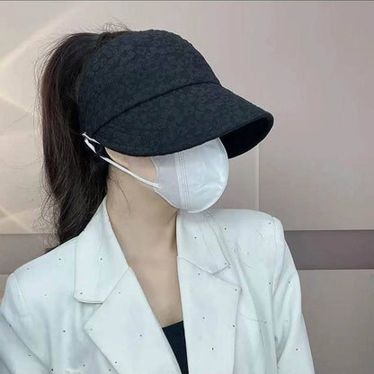 Top Textured Open Hat Plain