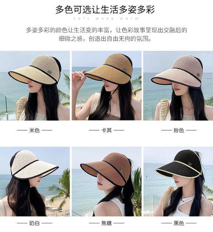 Trim Lettering Contrast Top Hat Open Sun