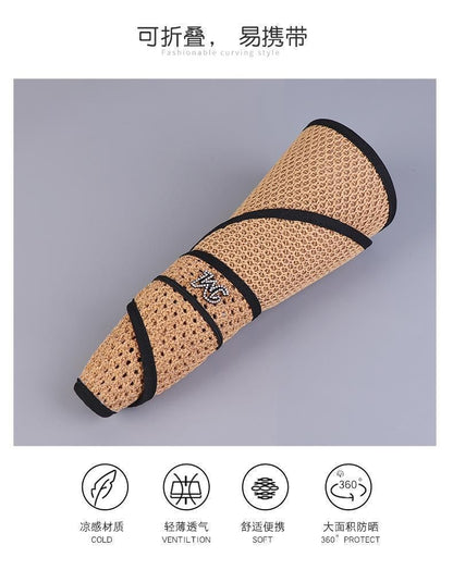 Trim Lettering Contrast Top Hat Open Sun