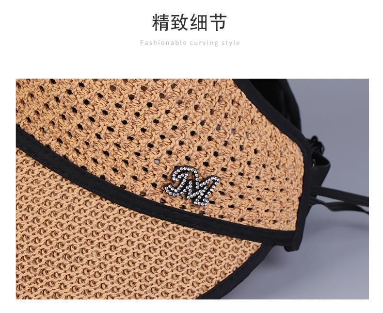 Trim Lettering Contrast Top Hat Open Sun