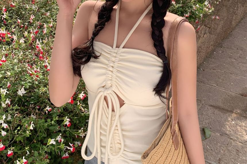 Bow Embroidered Sun Hat Straw