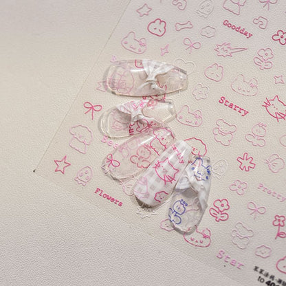 Animal Nail Art Stickers (Various Designs)