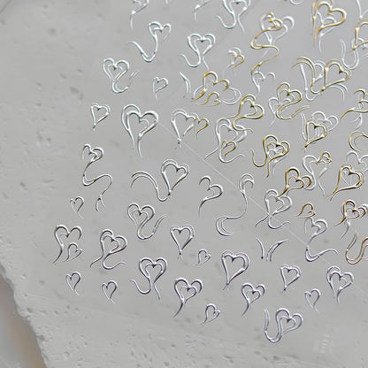 Heart Nail Art Stickers