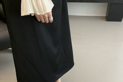 Bow Kitten Heel Slide Sandals