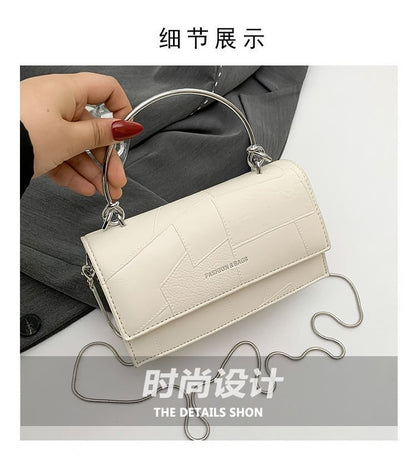 Flap Chain Top Crossbody Leather Faux Handle Bag Strap