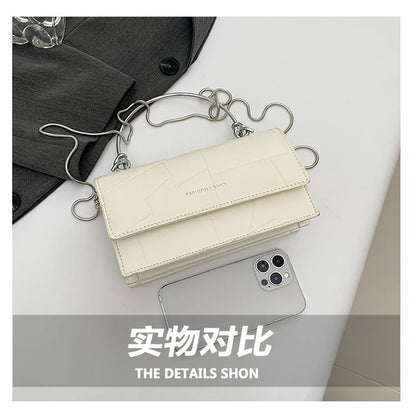 Flap Chain Top Crossbody Leather Faux Handle Bag Strap