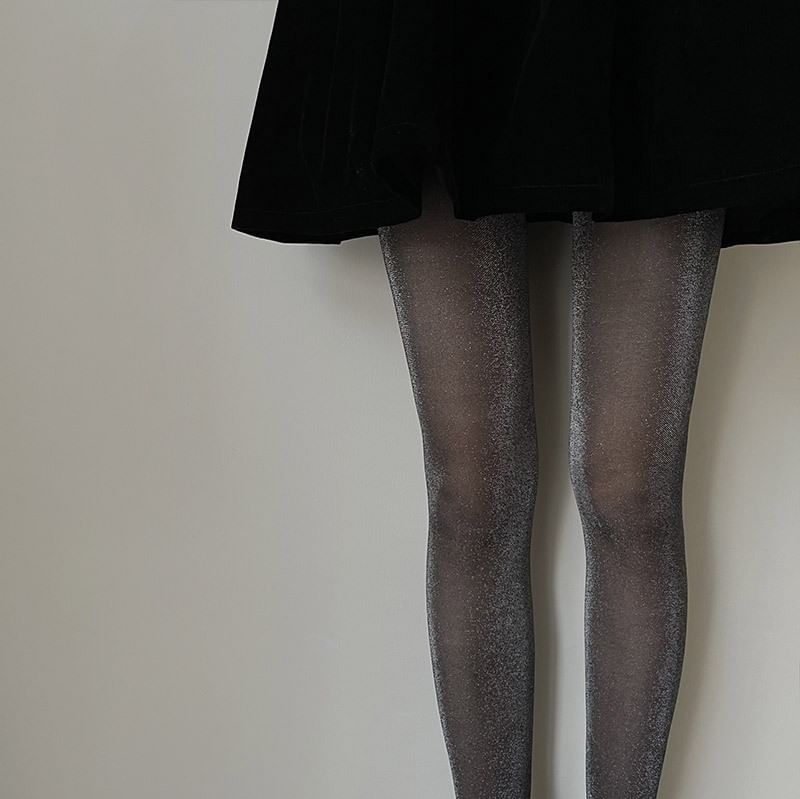 Plain Glitter Tights