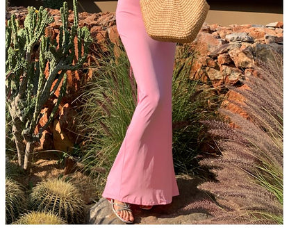 Maxi-Meerjungfrauenkleid mit Spaghettiträgern und offenem Rücken