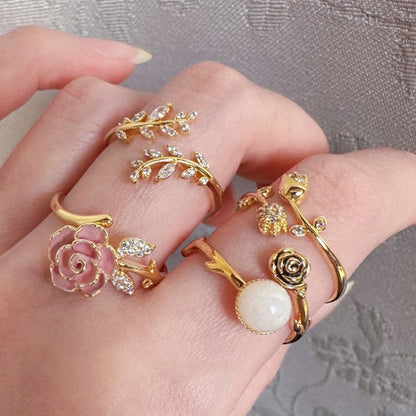 Floral Open Ring