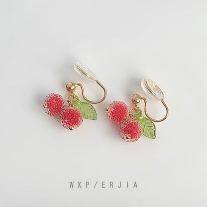 Fruit Resin Alloy Ear Cuff