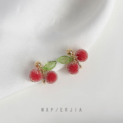 Fruit Resin Alloy Ear Cuff