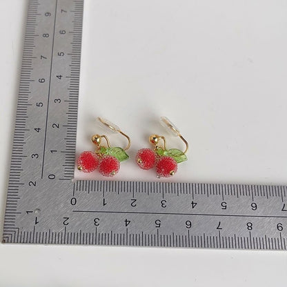 Fruit Resin Alloy Ear Cuff