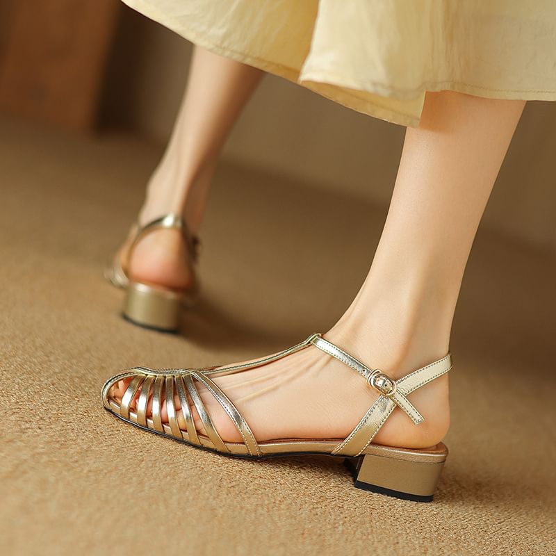Chunky Heel Gladiator Sandals