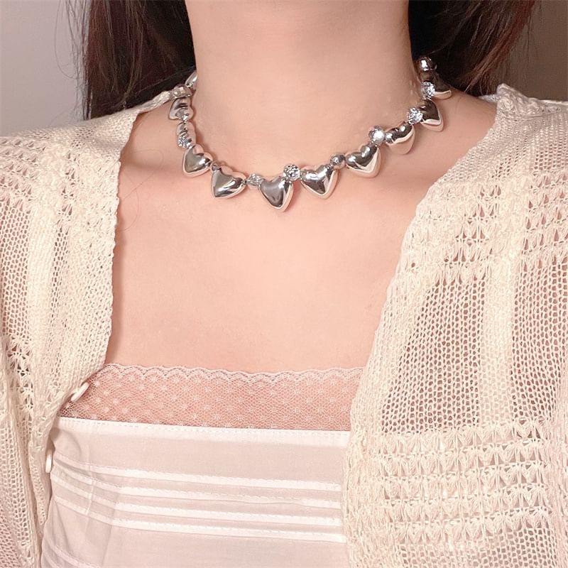 Heart Alloy Choker