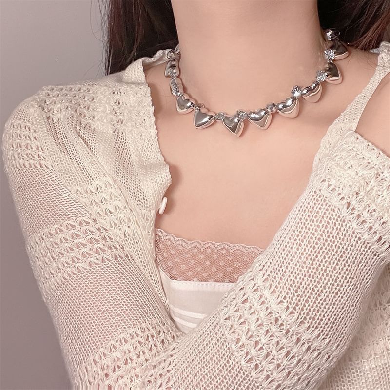 Heart Alloy Choker