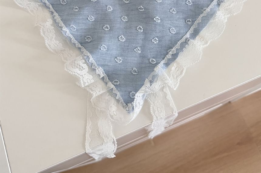 Lace Trim Headscarf