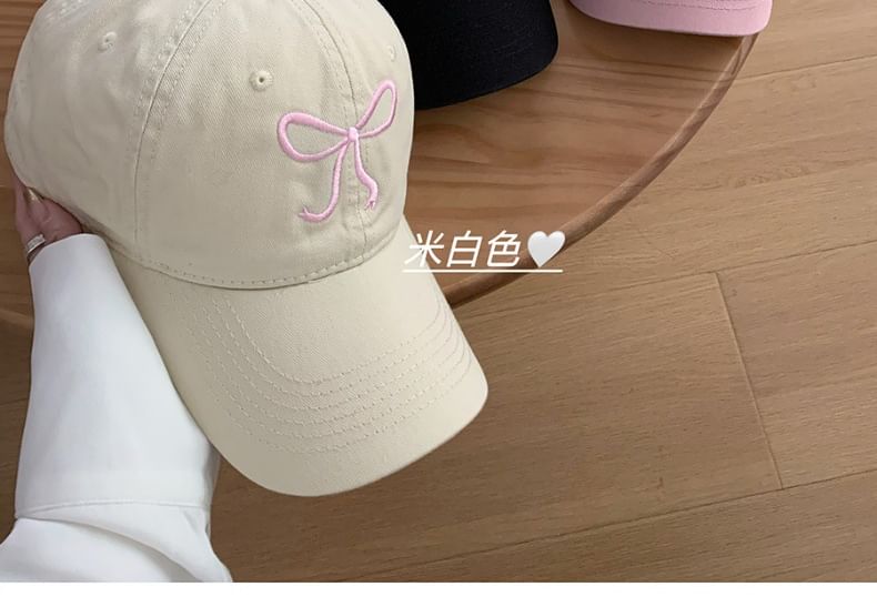 Baseball Bow Cap Embroidered