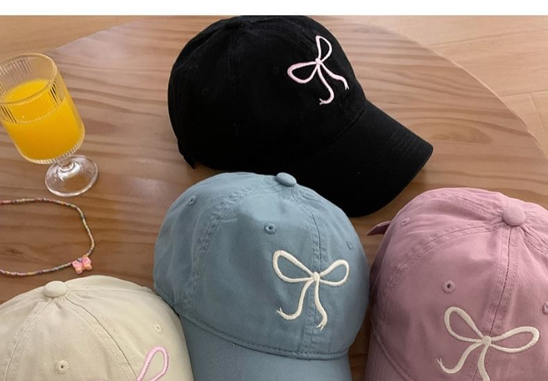 Baseball Bow Cap Embroidered
