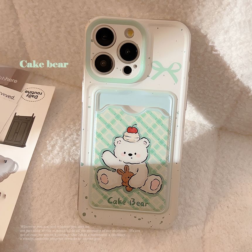 Bear Card Holder Phone Case