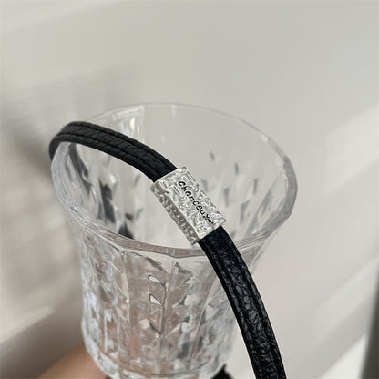 Alloy Faux Leather Choker