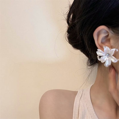 Floral Alloy Stud Earring / Dangle Earring