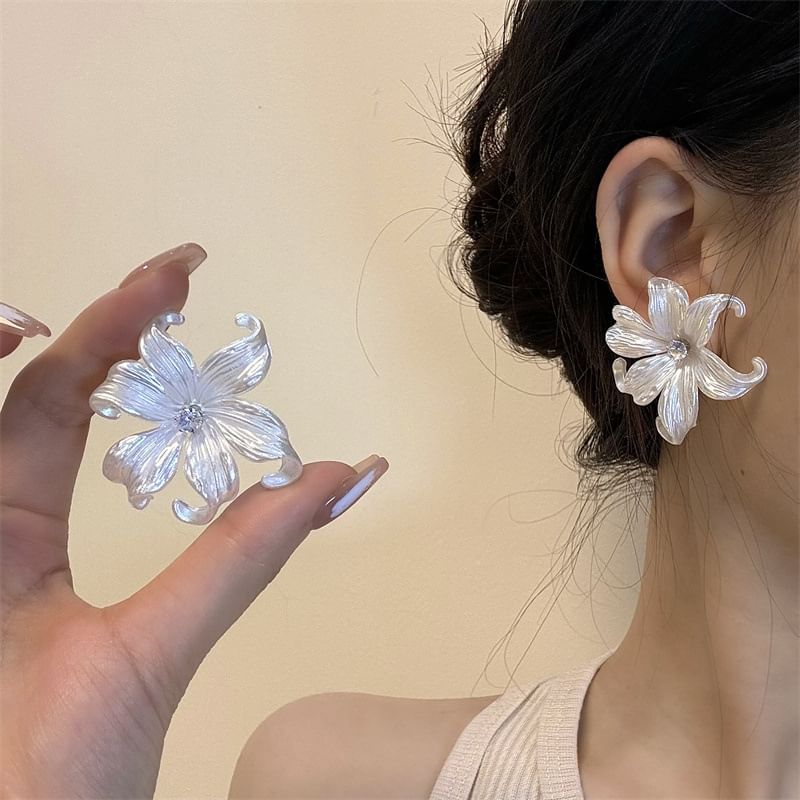 Floral Alloy Stud Earring / Dangle Earring