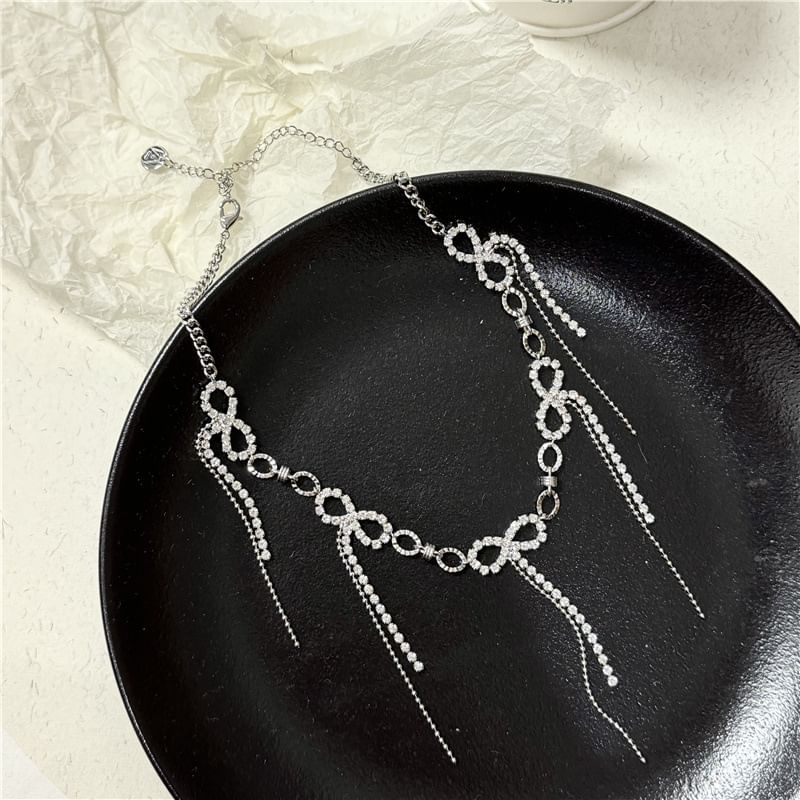 Rhinestone Alloy Choker