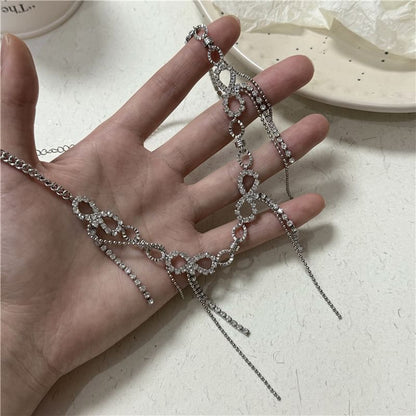 Rhinestone Alloy Choker