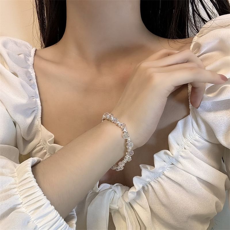 Faux Crystal Alloy Bracelet