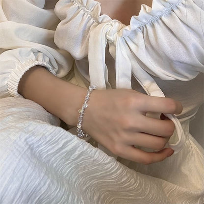 Faux Crystal Alloy Bracelet