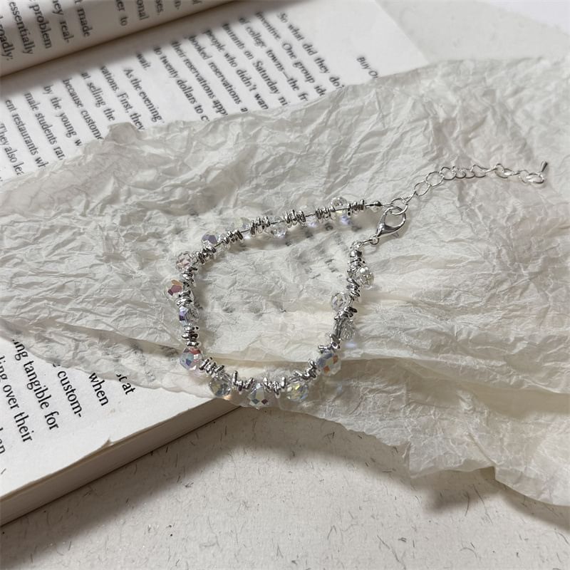 Faux Crystal Alloy Bracelet