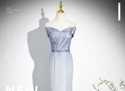 Glitter Tube Gradient Evening Gown Mermaid