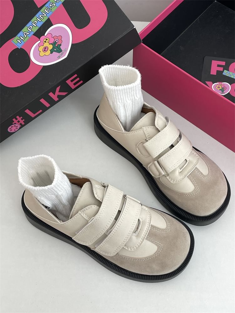 Adhesive Strap Platform Sneakers