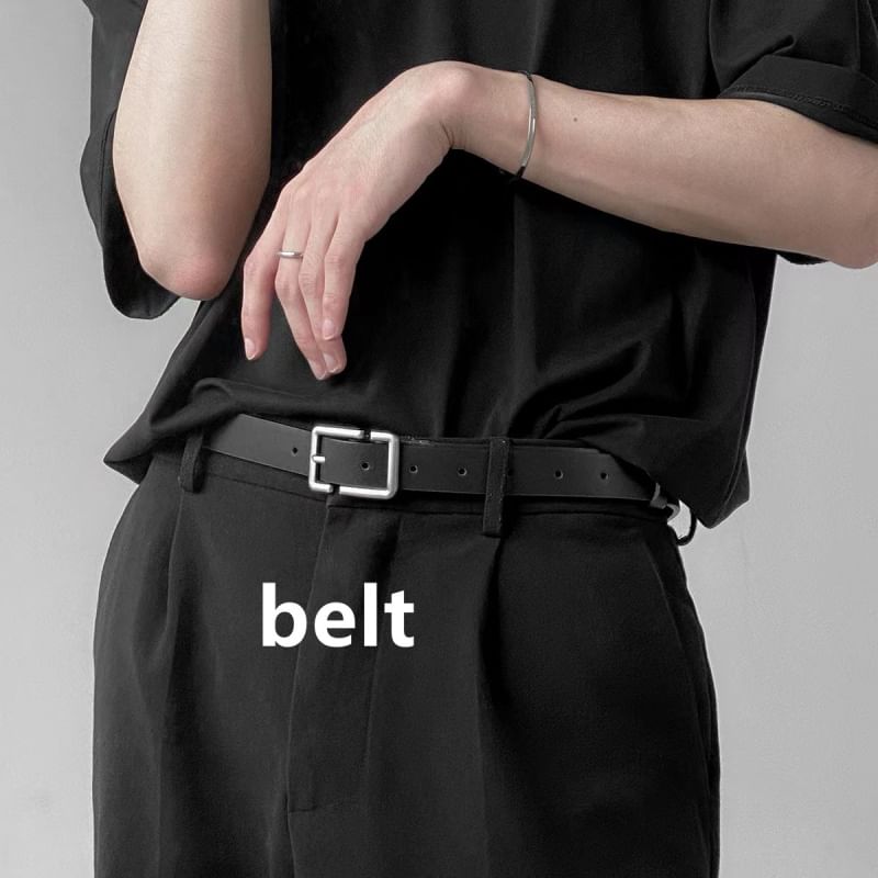 Faux Leather Belt