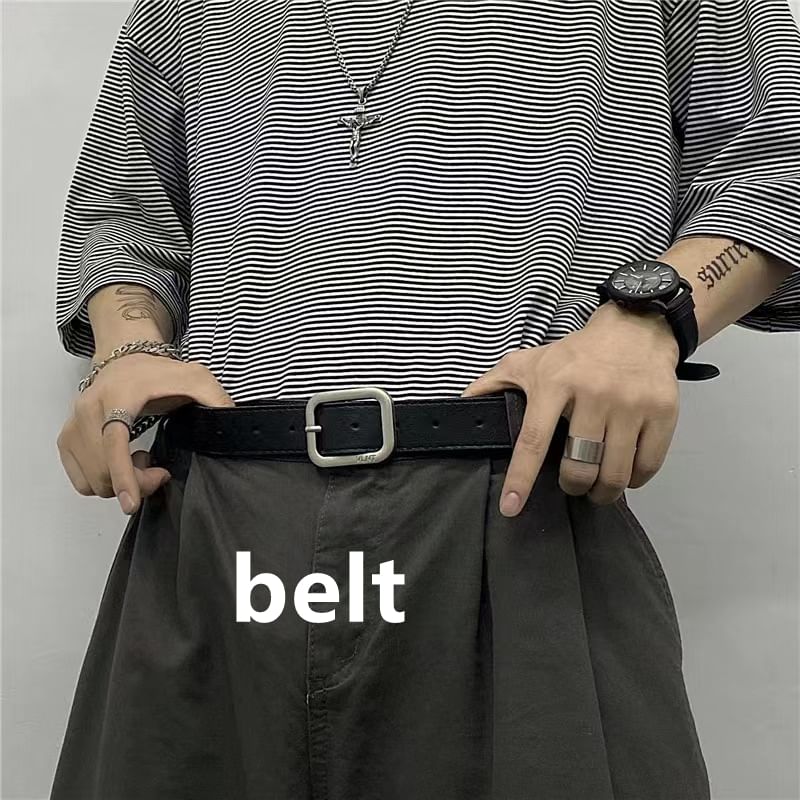 Faux Leather Belt
